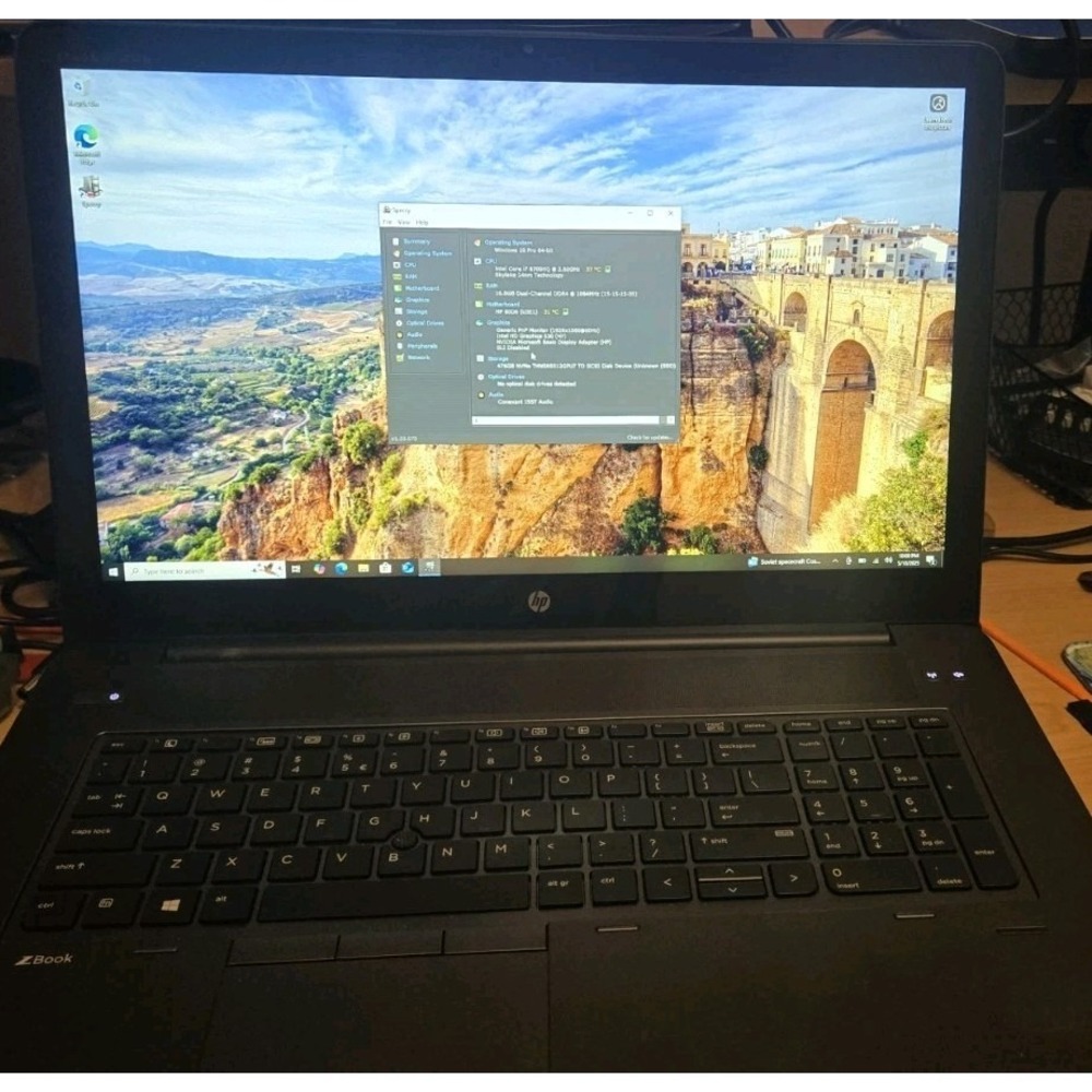 HP ZBook 17 G3 Mobile Workstation i7-6820HQ 16GB RAM 512GB SSD Win 10 Pro